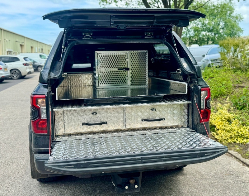 Drawers, Dog Box and Slideout Tray