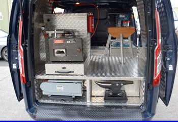 Ford Transit Custom Farriers Workshop with sliding side doors