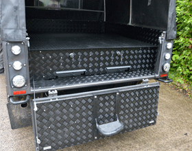 130 Land rover Draw System Powder Coated Black