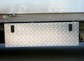 Aluminium Chequer Plate Wagon Chassis Box