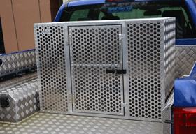 Double Dog Box with Perforated Mesh Door