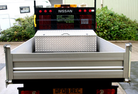 Tool Storage Box fitted to Nissan Cab Star