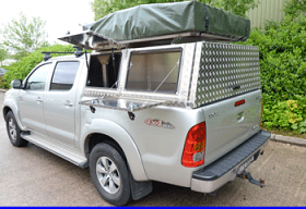 Overland Canopy fitted to a Toyota