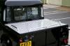 New Samson Hinged Aluminium Top Cover mounted on a Landrover 110 Double Cab Pickup