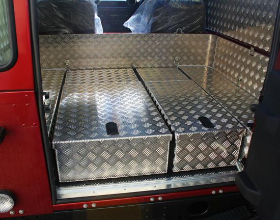 'Land Rover Hard Top Storage Boxes'