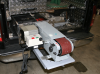 Slide out drawers with machines to hand for easy access.