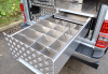Slide out drawer with segregated Horse Shoe box.
