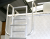 Tubular Aluminium Ladder fitted to side of Unimog.