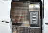 Side door on Vito Van with drawer unit and gas bottles.