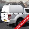 Ford Ranger 2012-2022 ProTop High Roof Gullwing Hardtop Canopy - White & Central Locking