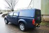 Solid sided colour coded canopy with rear window and a roof rack