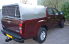 Shown on a 2012 Isuzu Dmax fitted with an Agrican Canopy with a Mesh Door.