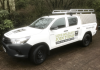 Toyota Solid Sided Samson Canopy with an N & J Roof Rack Fitted.