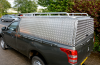 Solid Side canopy on a Mitsubishi Single Cab complete with roof rack
