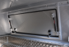Gullwing Door that has been Powder coated silver.