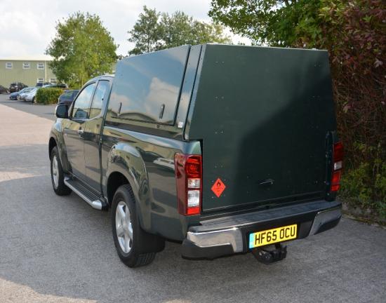 Isuzu Dmax Extra Cab Samson Extended Rear Door Canopy