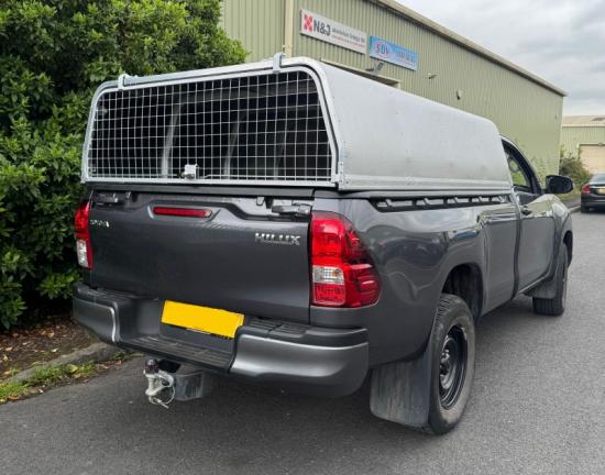 Toyota Single Cab Agrican Canopy with Mesh Gate 